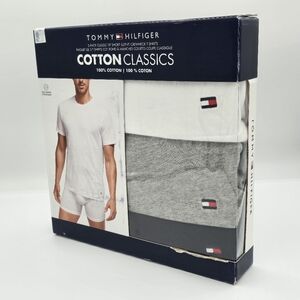 Tommy Hilfiger Men's 3-Pack Cotton Classics Crewneck Undershirt NWT Medium